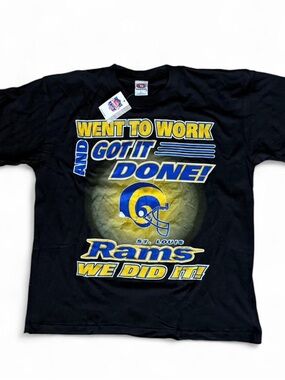 St. Louis Rams 'Went to Work and Got It Done' Graphic Tee - brand new with tags